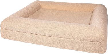 Ортопедичне ліжко для собак Bouclé, бежеве, з піною Memory Foam (M)