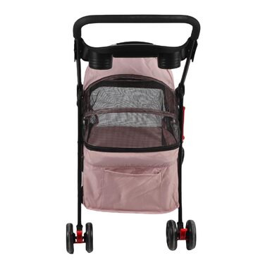 Дитяча коляска для тварин Yctze з 4 колесами, складана, з сітчастою тканиною, зручна для собак та котів, з тримачем для напоїв та універсальними колесами, ідеальна для маленьких та середніх тварин
