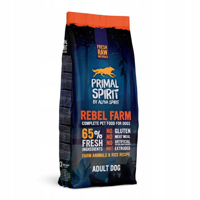 Сухий корм для собак Primal Spirit Rebel Farm Karma 65% м'яса, 12 кг