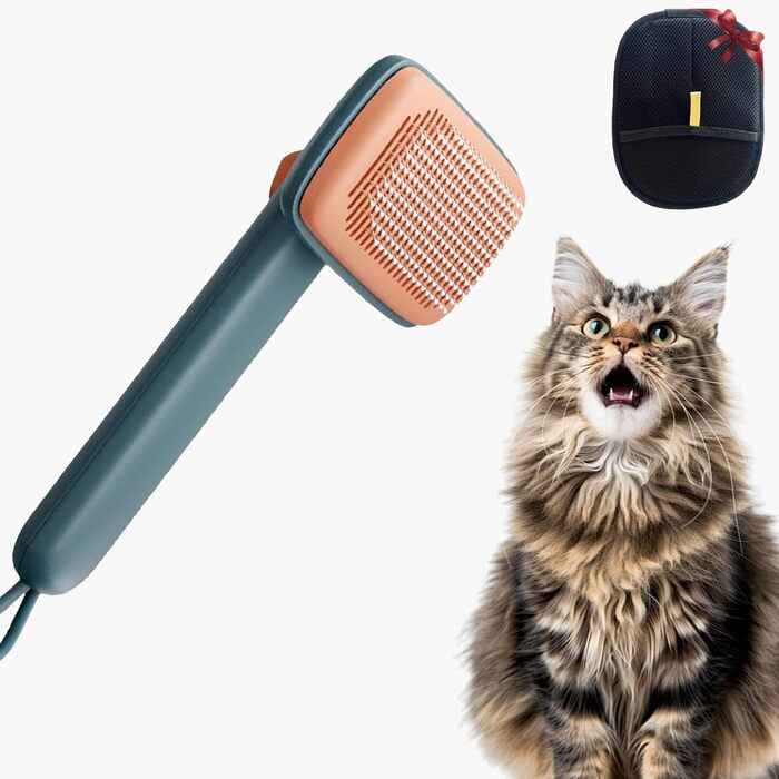 Іонна щітка для тварин Piddy Pet - вичісує шерсть без виривання, для собак та котів