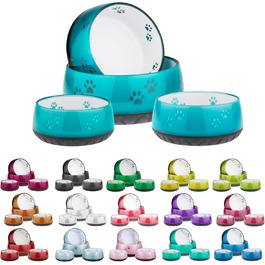 Миска для собак EHASO з лапками - годівниця та миска для води для собак маленьких та великих порід, однотонна