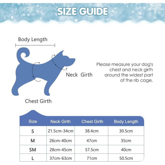 Пуловер для собак BINGPET з мотивом сніжинок, теплий, в'язаний, для собак та котів, зимовий одяг для тварин, розмір S