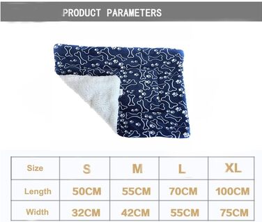 М'яка літня килимок для тварин, лежанка для собак та котів - кістка, 74x100 см