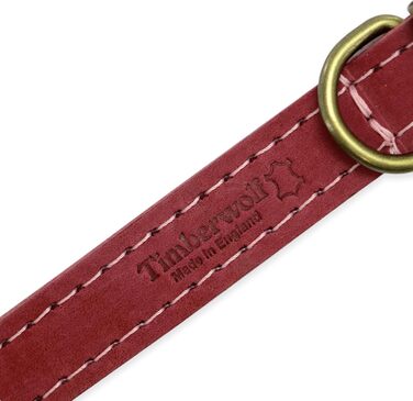 Нашийник для собак Ancol Timberwolf, шкіряний, кольору полуниці, 34-43 см