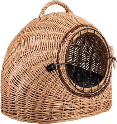 Кішка Будиночок Венге-Сірий, Корзина для кота з лози, Корзина для кота, Місце для собаки з ручкою