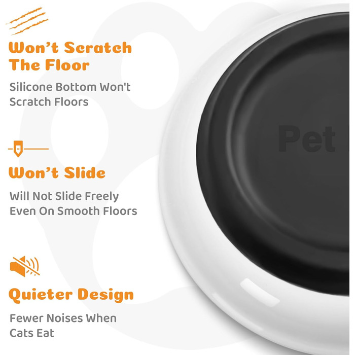 Набір мисок для котів Otauoaea (6 шт.) з кераміки, неслизький набір мисок для корму для котів та маленьких собак