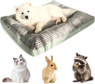 Ортопедичне ліжко для собак великих та середніх порід, зручна лежанка для собак, вологостійкий коврик, знімний кошик, неслизьке покриття, сірий колір, 100x75x7 см