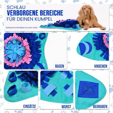 PET ARENA Килимок для собак - килимок для нюхання, інтелектуальна іграшка, великий розмір, багато кольорів