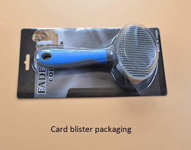 Гребінець для вичісування шерсті собак та котів, видалення відмерлої шерсті та ковтунів, чорний