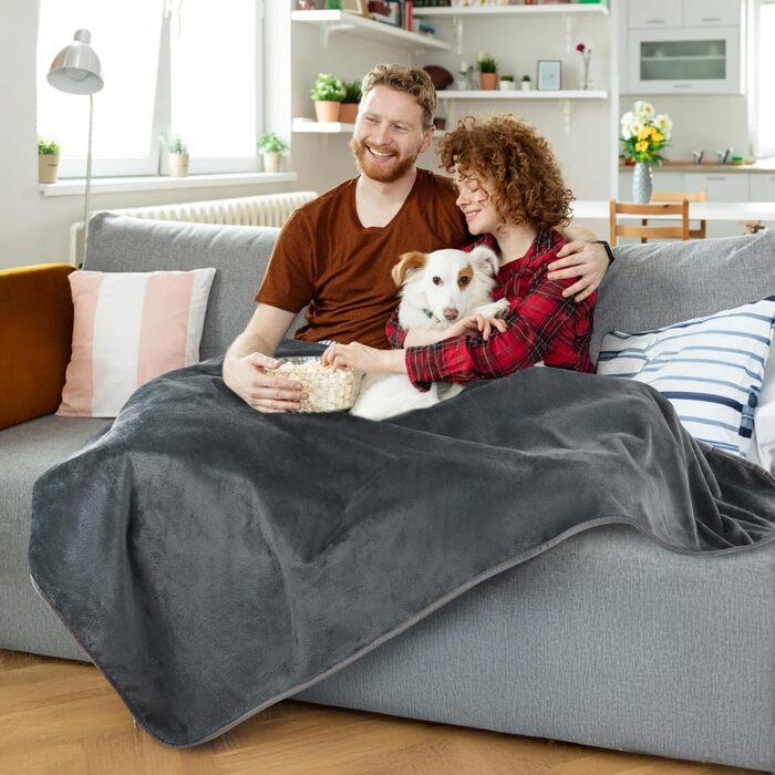 Водонепроникний плед Pick for Life: двосторонній фланелевий плед для дому, авто, подорожей (102x152 см)