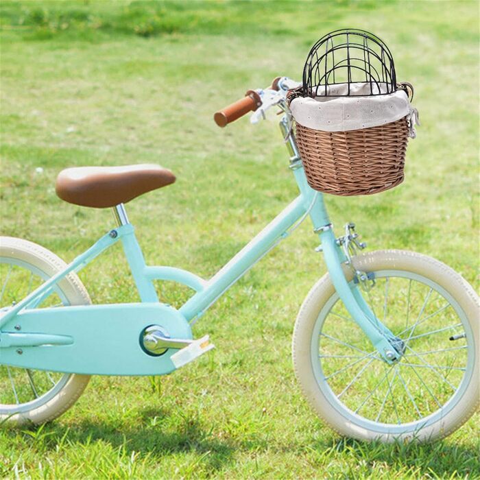 Велосипедний кошик для собак та котів Weiden, 30x25x30 см, дротяна сітка, знімний тримач