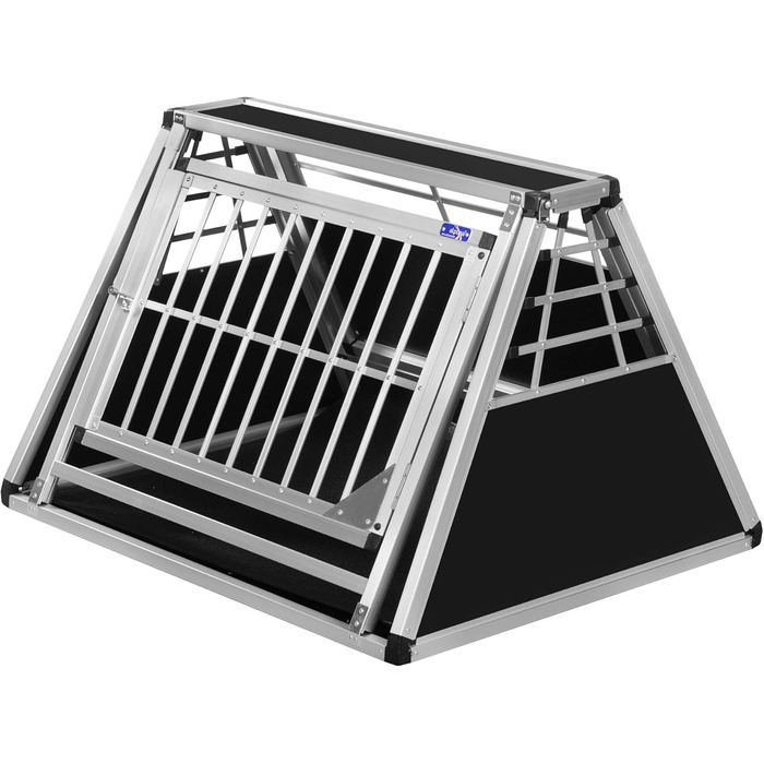 Транспортний бокс Transportbox N59 для собак, алюміній, 82x98x65 см, з аварійним виходом та захистом бампера