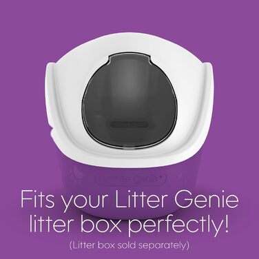 LitterLocker Коробка-лоток для котів сірого кольору, елегантний та практичний дизайн, легке очищення, з совочком (Купол - Білий)