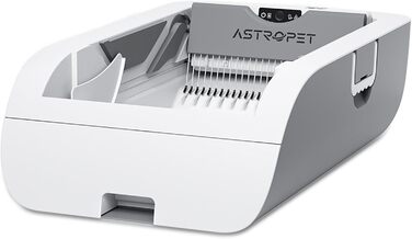 AstroPet автоматичний самоочисний лоток для котів, сенсорне управління, інфрачервоний захист, великий об'єм, білий