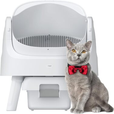PetPivot автоматичний туалет для котів, самоочищення, XL, безпечний, для кількох котів, гігієнічний, не потребує прибирання