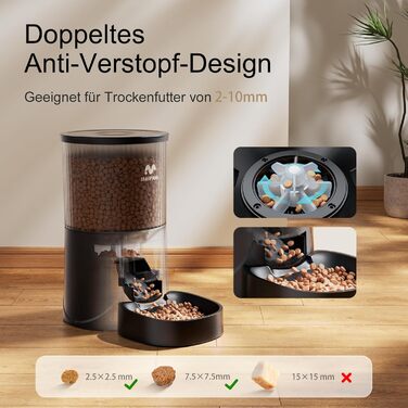 Автомат годування котів IMIPAW 5G WiFi, керування через додаток, 4L, для котів та собак