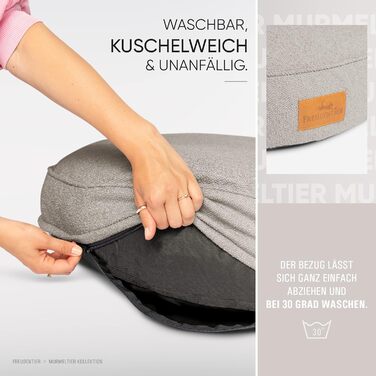 Килимок для собак Freudentier XXL круглий - Ергономічне ліжко для собак, що можна прати - М'який корзинка для собак - Виготовлено в ЄС - Килимок для собак великих собак & ліжко для собак середніх собак (темно-сірий, 100 см) ⌀ 100 см Темно-сірий