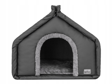 Маленька будка для собак або котів, лежак з дахом та матрацом, 42x32 см