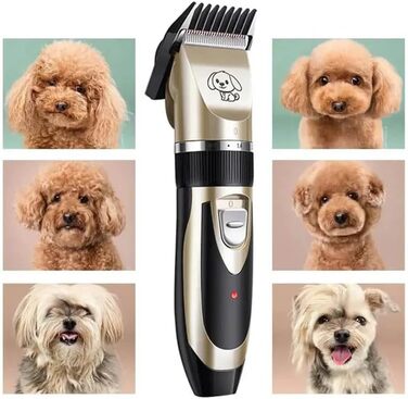 Триммер для собак Tier Herzen Lautlos - набір (Goldstandard)