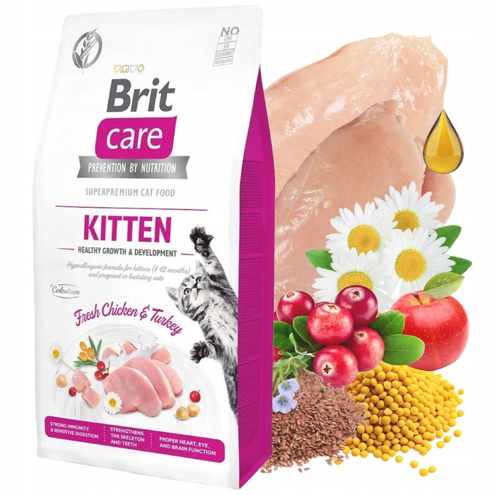 Сухий корм Brit Care Cat Grain-Free для кошенят, 7 кг