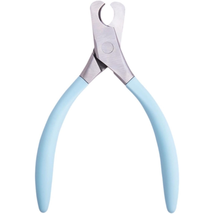 Ножиці для догляду за кігтями тварин, інструмент для стрижки кігтів, аксесуари для грумінгу, сталевий колір (блакитний)