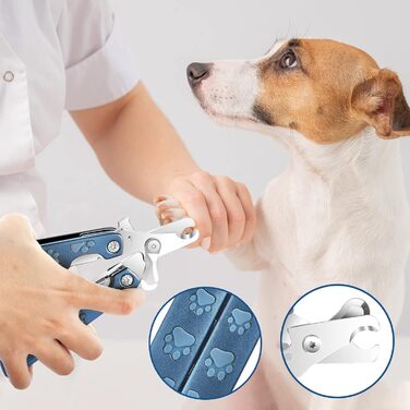 Набір для стрижки кігтів собак TANDD 4-в-1: стрижка, шліфування, захист, для собак та котів (блакитний)