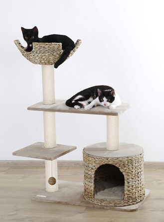 Дряпка для котів Kerbl 81592 Banana Leaf Jade, 70x38x102 см, бежева