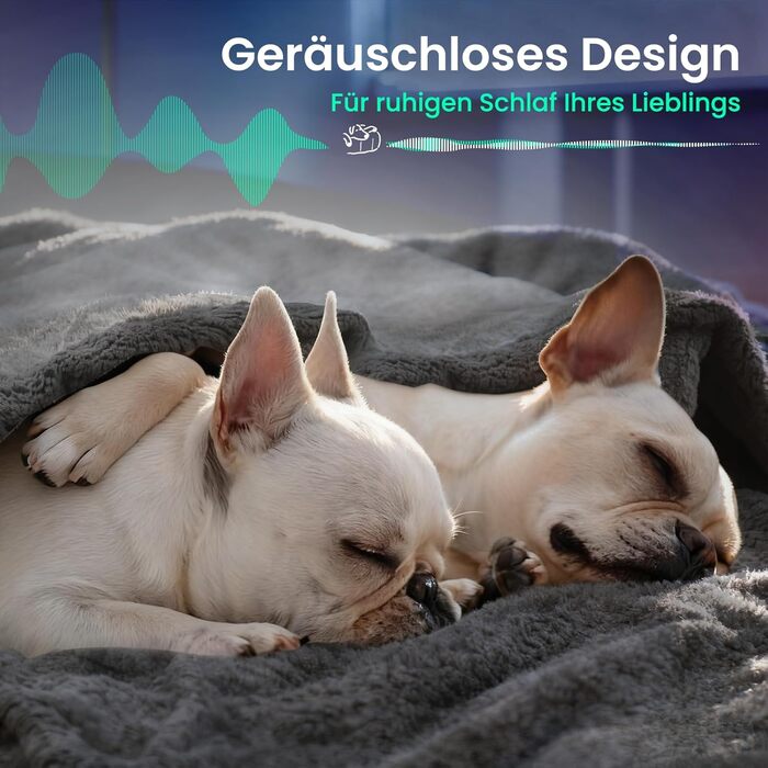 Водонепроникний плед для собак Mora Pets, Extra Dick & Super Warm, 203x152 см, сірий