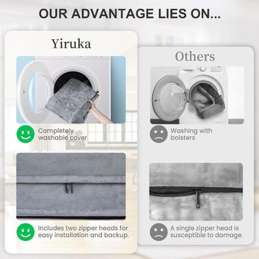 Лежанка для собак великих порід, чорна ортопедична лежанка, водонепроникна знімною наволочкою, з бортиками, неслизьке дно, миється, 114 x 89 x 19 см