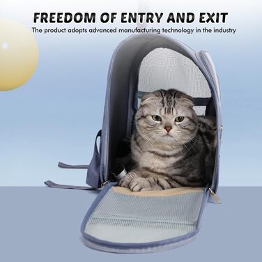 Рюкзак для собак і котів, дихаючий, для подорожей та прогулянок (до 10 кг)