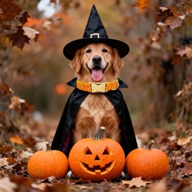 Персоналізоване собаче ошийник з металевою застібкою, двостороннє оксамитове ошийник з іменем та номером телефону, регульовані розміри для собак маленьких, середніх та великих порід (на Хелловін)