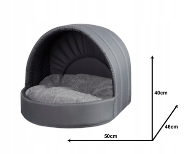 Лежанка-будиночок для собак та котів, розмір L, різні кольори