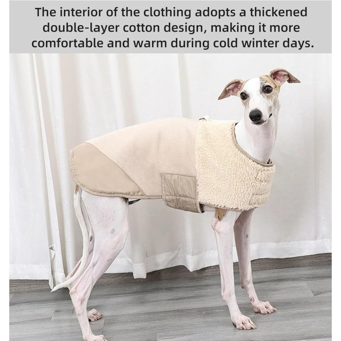 Тепла зимова куртка для собак, тепла флісова жилетка для тварин, коричнева, розмір M