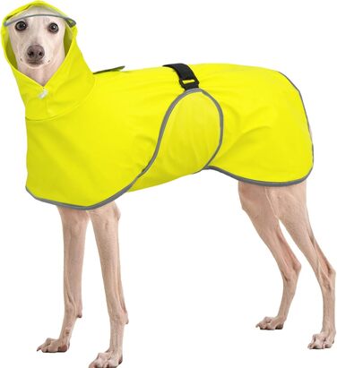 Дощовик для собак Kuoser, жовтий, XL - водонепроникний захист від дощу