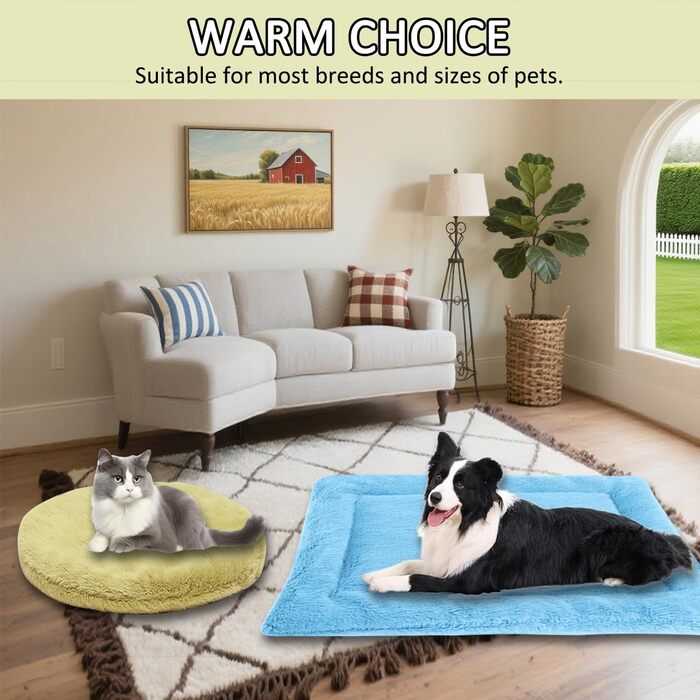 М'яке ліжко для котів та собак, тепле гніздо, ліжко для домашніх тварин, преміум-фланель, двостороннє, оранжевий колір, XL (90 x 75 см)