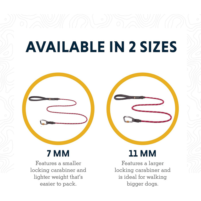 Повідок для собак RUFFWEAR Knot-a-Leash, відбивний, мотузковий, з карабіном, 1,5 м, 7 мм, рожевий