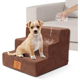 Сходинки для собак та котів Zvonema: 3 сходинки, антиковзкі, знімний чохол, для маленьких тварин