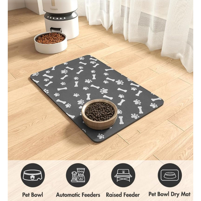 Силіконовий килимок для годування собак та котів, 60x90 см, водонепроникний, легко миється