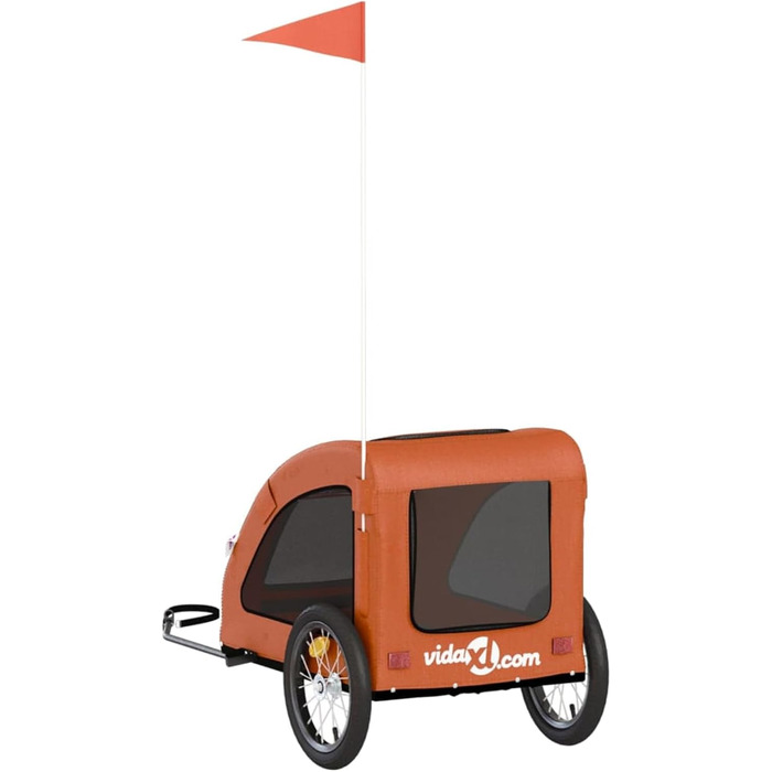 Трансформер для собак з металевим каркасом, Oxford-тканина, PVC-дах, вантажопідйомність до 45 кг, Оранжевий, Model93956