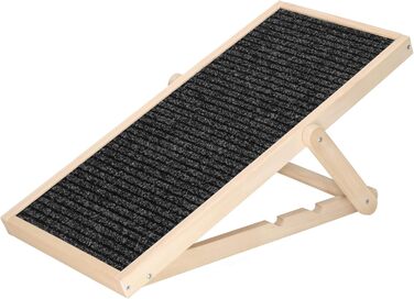 Дерев'яна рамка для собак, регульована висота, чорний колір, 78 см. Ідеально для маленьких собак.