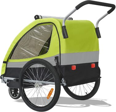 Дитячий причіп Tiggo 2-в-1 для велосипеда, Jogger, 50402 (Зелений)