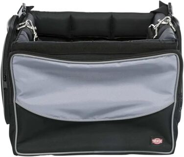 Кошик на велосипед TRIXIE Front-Box, 41x26x26 см, чорний/сірий