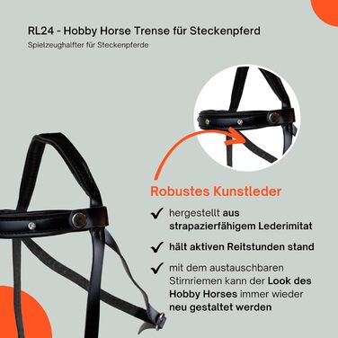 Аксесуари для хобі-коня RL24: Комплект (6 шт.) - вуздечка з мотузкою, ковдра та накидка від мух світло-бежевого кольору, вуздечка чорного кольору, багатокольоровий транспортний мішок для коня на палиці, аксесуари для коня на палиці