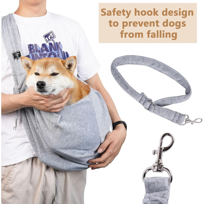 Сумка-переноска для собак, переноска для маленьких собак, сумка для вигулу собак, регульована переноска для тварин, комфортна, для прогулянок та подорожей