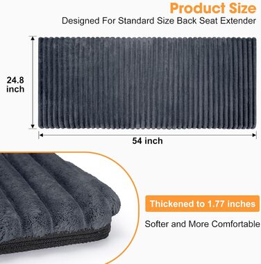 Килимок для тварин у машину FURTIME: захист заднього сидіння, неслизький, миючий, знімний чохол, підходить для собак, котів, SUV, легкових авто, вантажівок