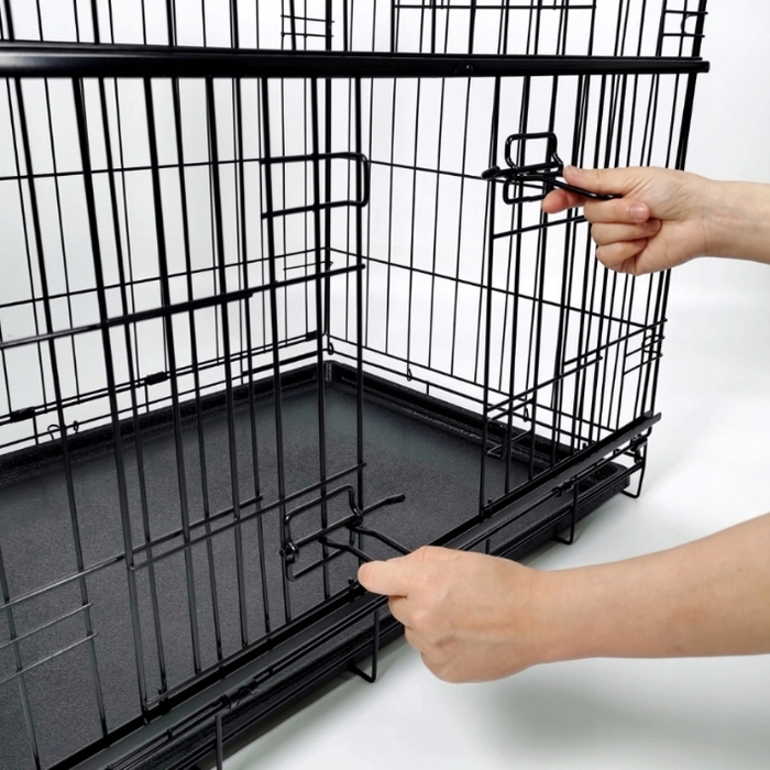 Металева клітка Lalazoo для середніх собак, 53 x 76 x 61 см