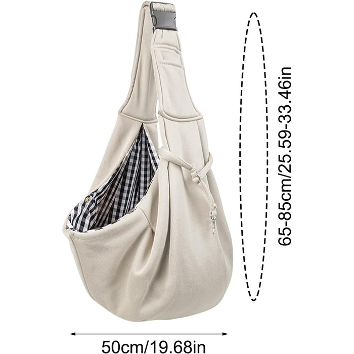 Сумка-переноска для собак - дихаюча, з регульованими ременями | Легка переноска для собак, ідеальна для прогулянок та активного відпочинку (Бежева)