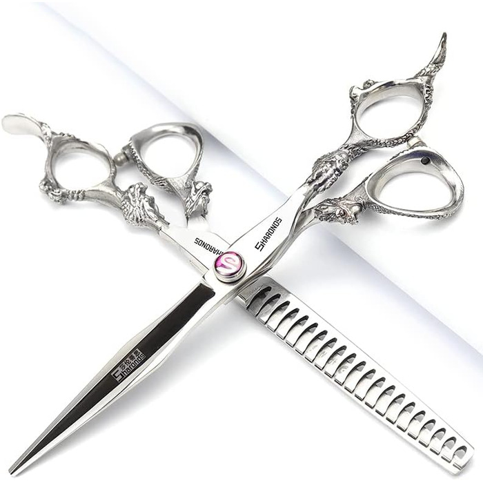 Професійні перукарські ножиці для стрижки волосся 6 та 7 дюймів (3 та 4 шт. в наборі), стабільне відчуття в руці