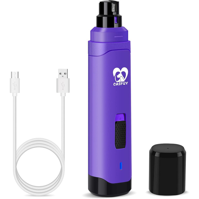 Електричний триммер для собак та котів Casfuy - професійний, 2 швидкості, фіолетовий