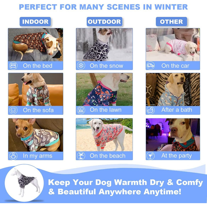 Пуловер LovinPet для великих собак: теплий, зручний, з фланелі, чорного кольору (Large)